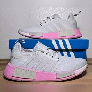 Adidas NMD_R1 Women Size 7.5 Sneaker Grey Pink Gym Running Athletic Shoes GW9462